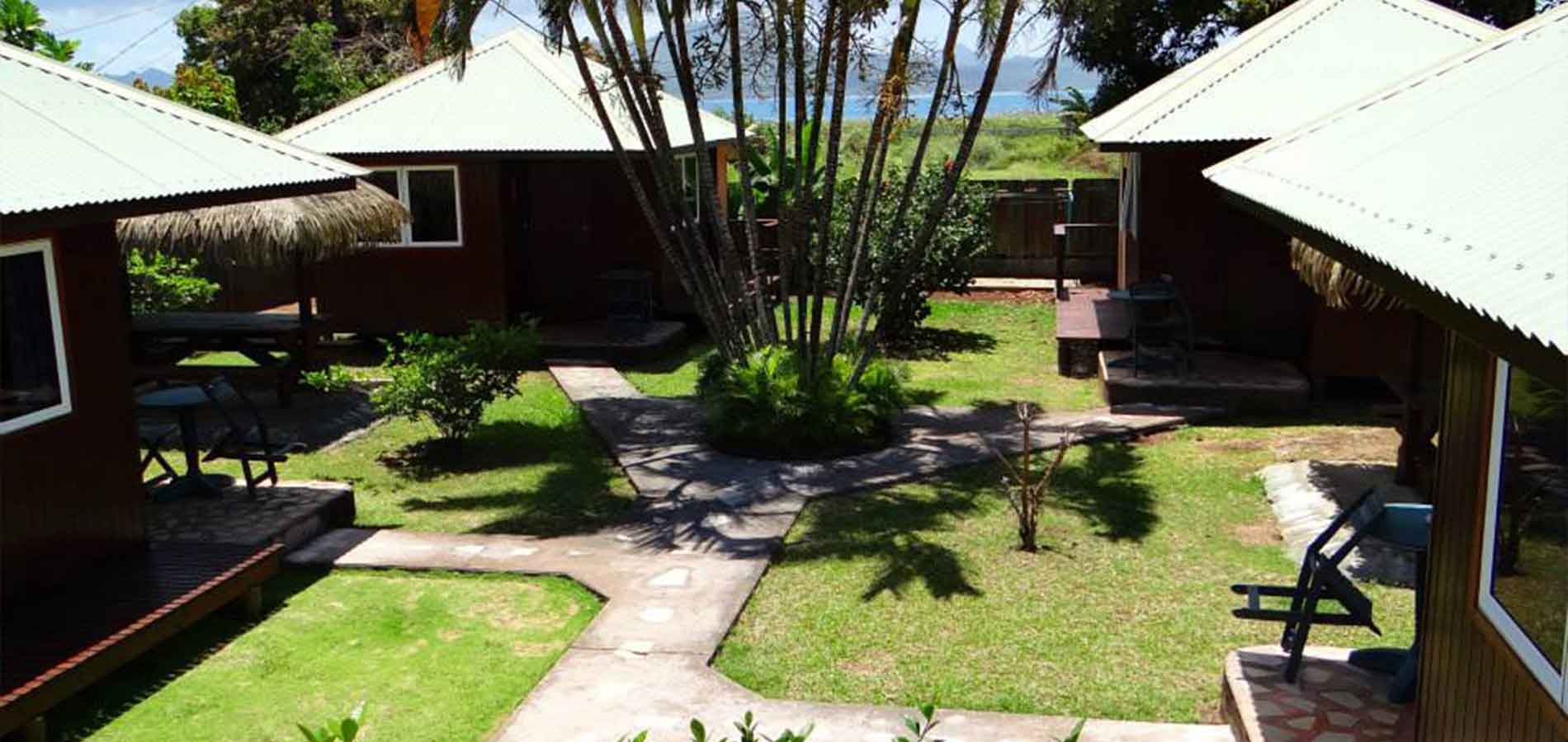 4 bungalows en location à Raiatea